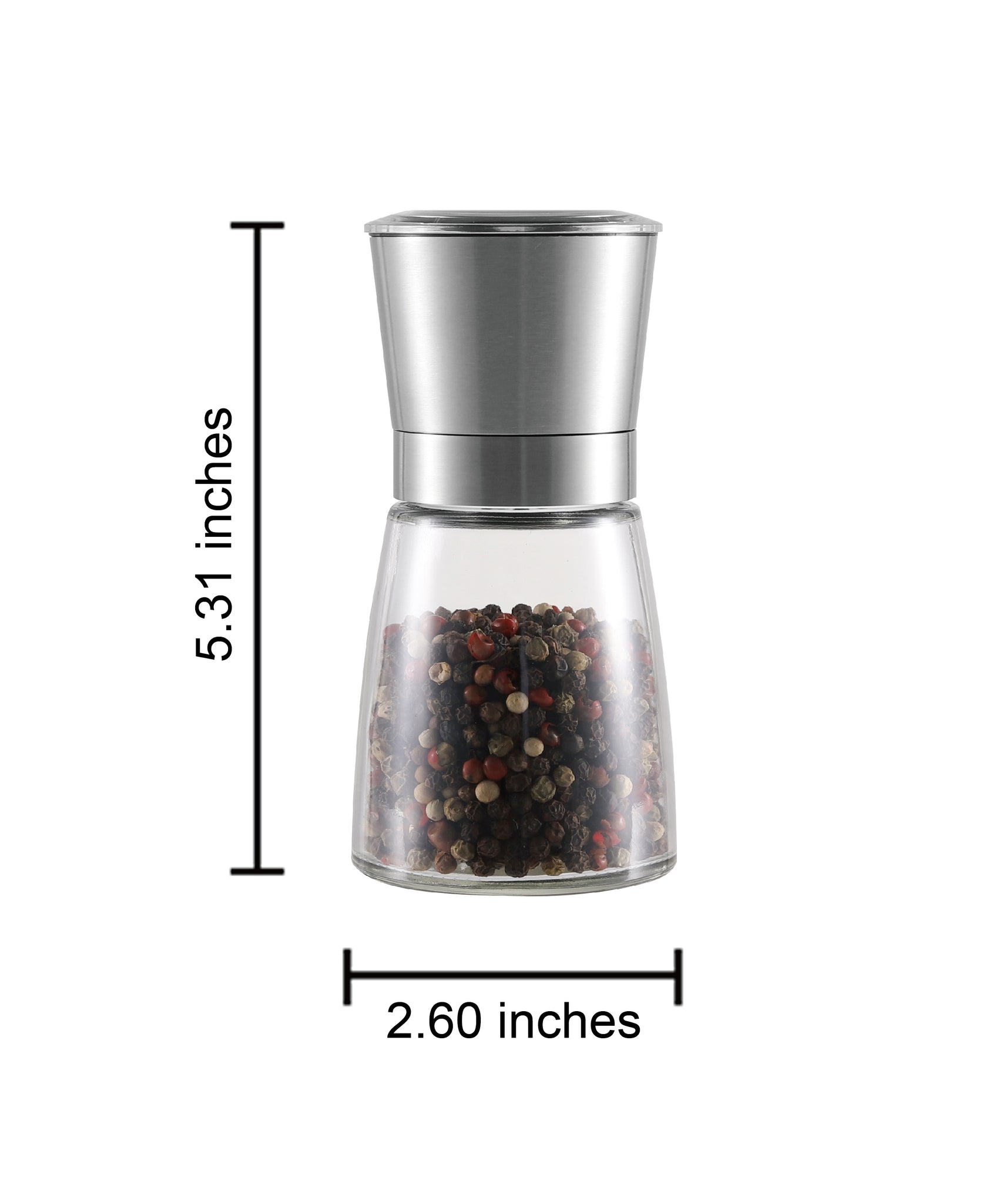 Mini Salt and Pepper Grinder Set with Base – Chefshere