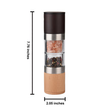 Load image into Gallery viewer, 2 in 1 Wooden Salt and Pepper Grinder
