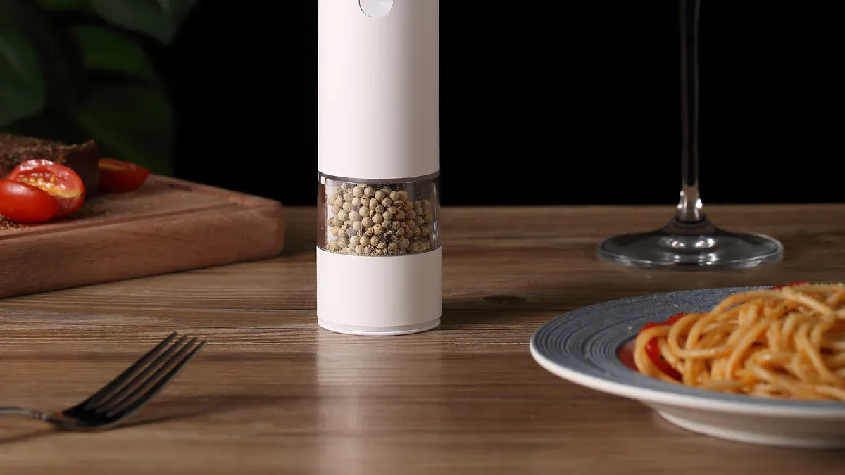 Modern Design Features of Automatic Electric Gravity Induction Salt and Pepper Grinders