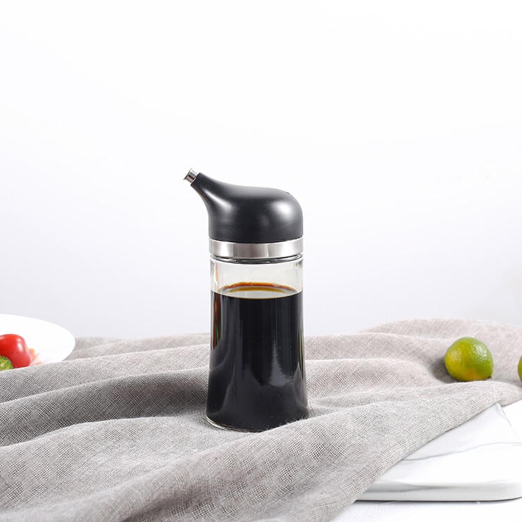thumbnail interactive-video image 1 of Silver Oil & Vinegar Dispenser Pourer – Leak-Proof Kitchen Bottle Stopper (1/3/5/10 Pack) 1 of 4