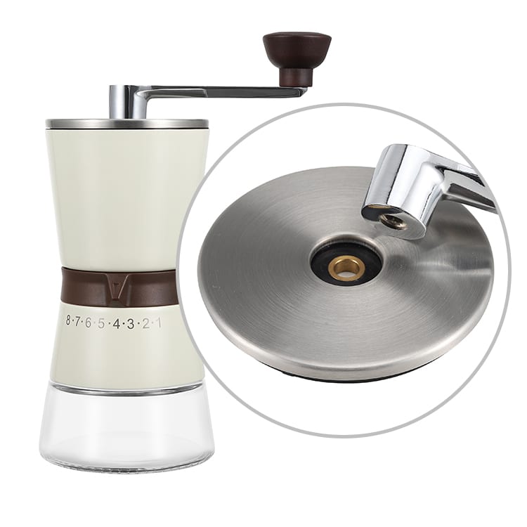 Personalized Hand Grinder for Coffee Beans with Stainless Steel Burr 3