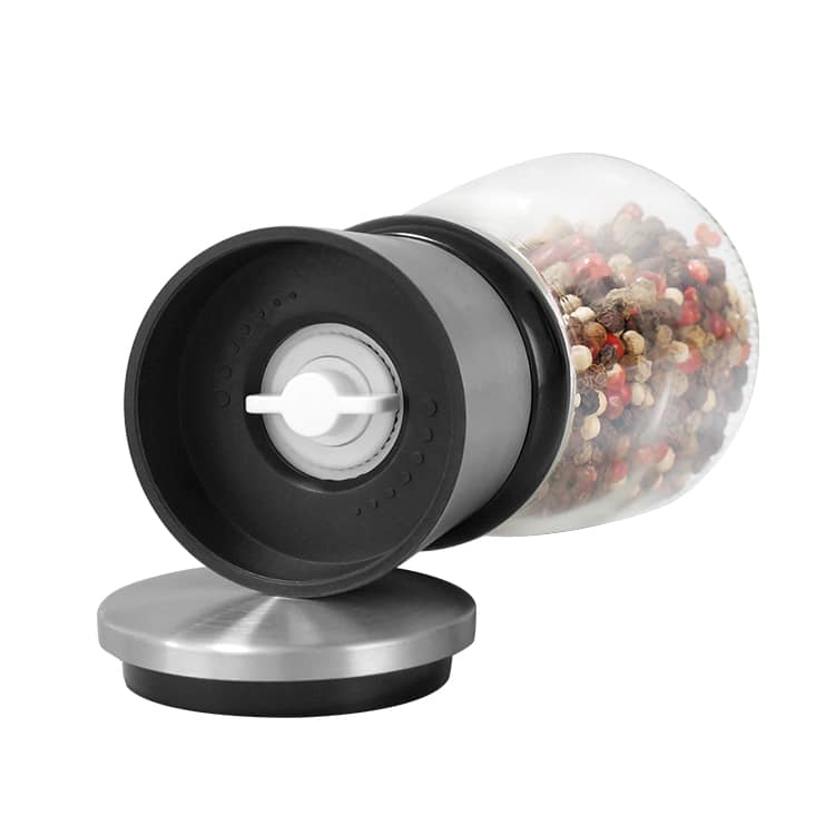 Custom Stainless Steel Salt Grinder Pepper Mill with Adjustable Burr 3