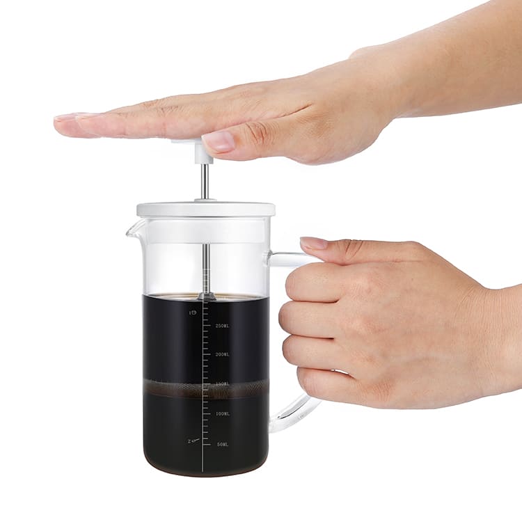 Custom Borosilicate Glass French Press with 188 Stainless Steel Filter 5