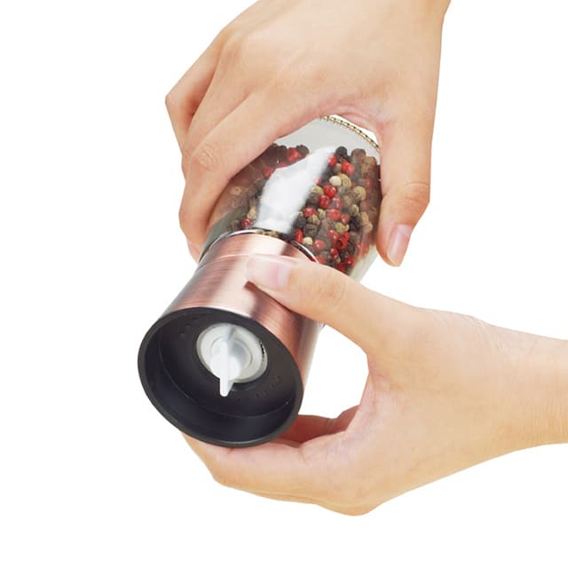 Custom Copper Manual Salt and Pepper Mill Grinder Set 6