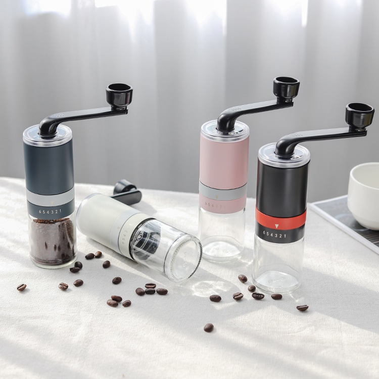 Custom Portable Manual Coffee Burr Grinder with Adjustable Ceramic Burr 1