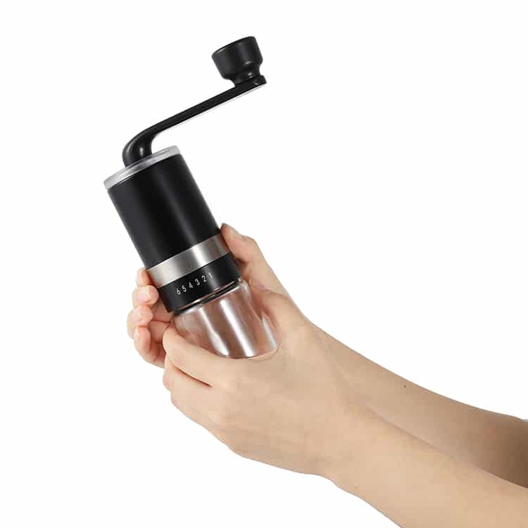 Custom Portable Manual Coffee Burr Grinder with Adjustable Ceramic Burr 12