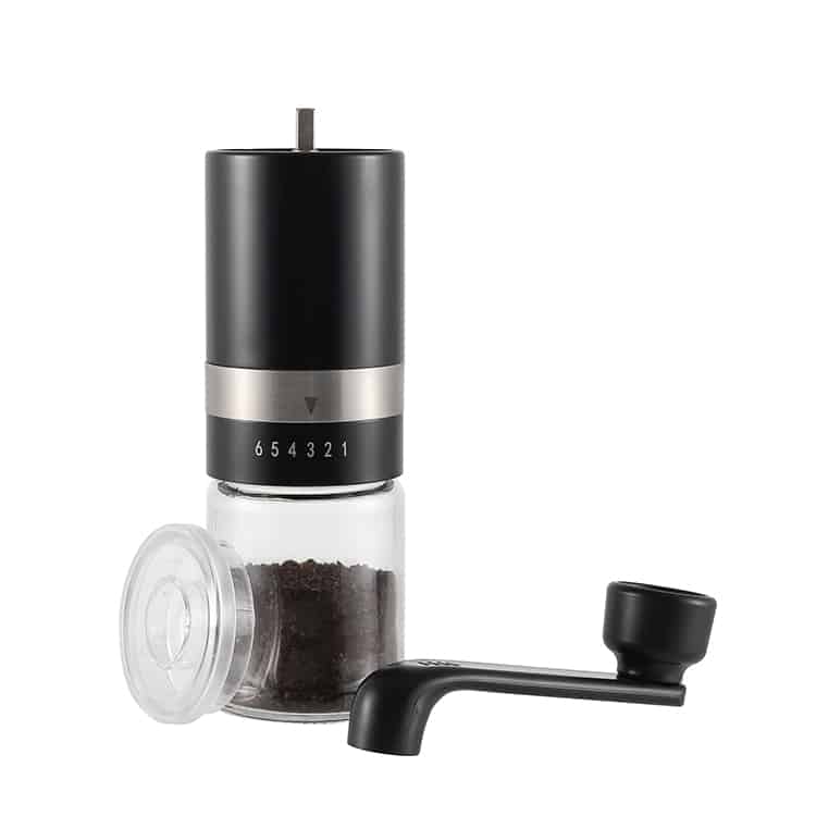 Custom Portable Manual Coffee Burr Grinder with Adjustable Ceramic Burr 2
