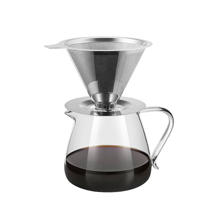 ODM Reusable Stainless Steel Coffee Filter with Stable Base 5