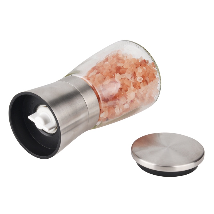 Custom Manual Stainless Steel Salt and Pepper Grinder with Adjustable Burr 3