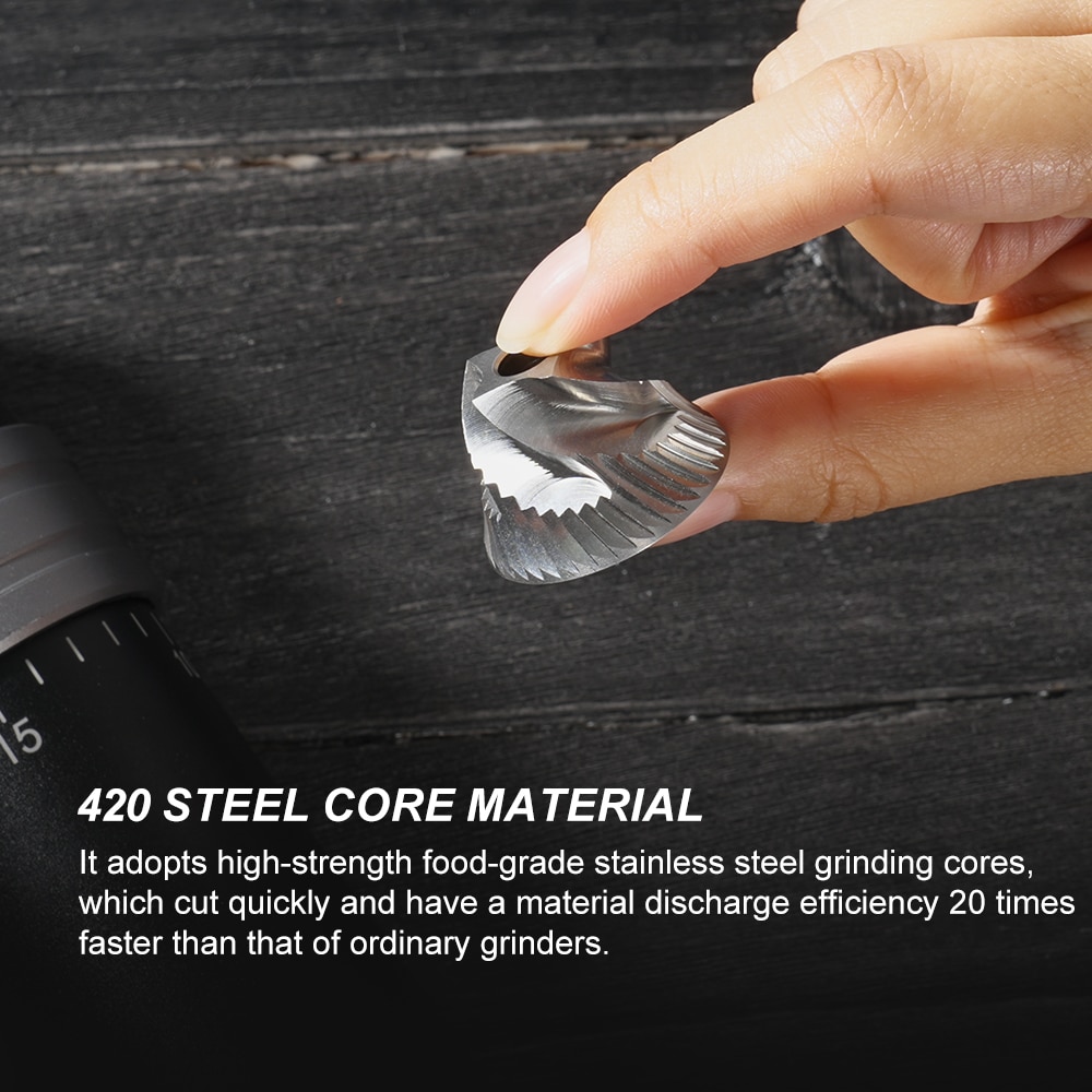 Custom Precision Aluminum Salt Pepper Grinder with 20 Step Adjustment 5 1