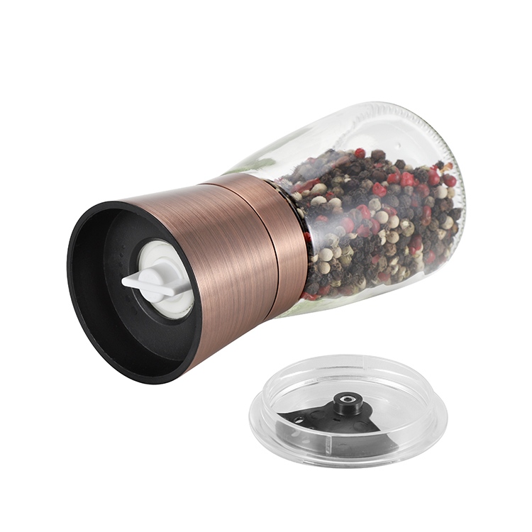 OEMODM Copper Color Salt Pepper Grinder with Adjustable Shaker Lid 2
