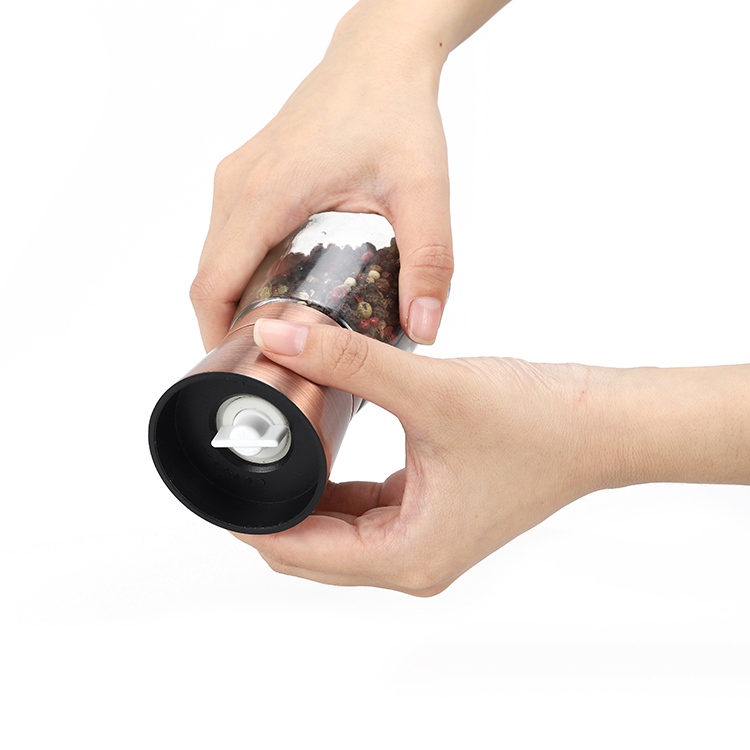 OEMODM Copper Color Salt Pepper Grinder with Adjustable Shaker Lid 6