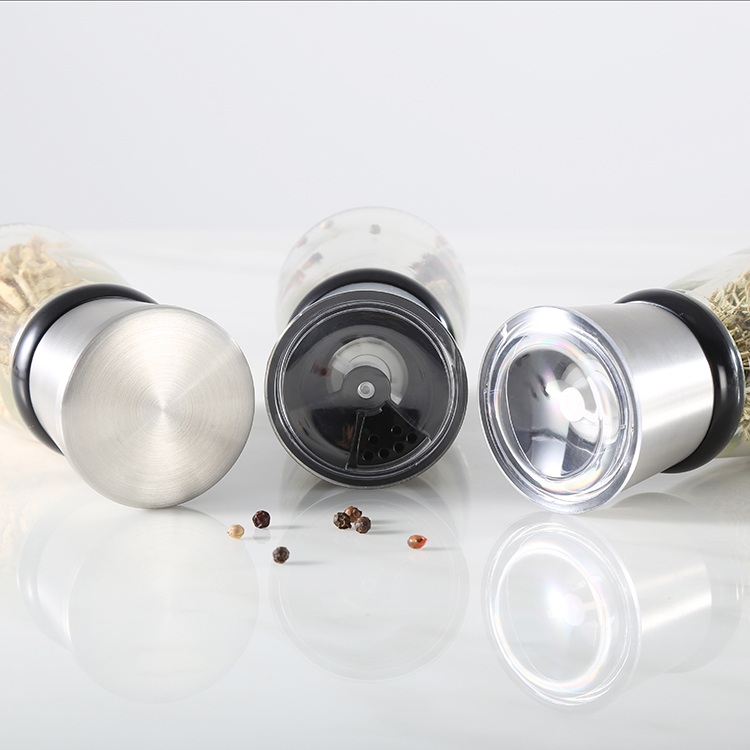 OEMODM Custom Portable Metal Salt and Pepper Mill with Plastic Cap 7