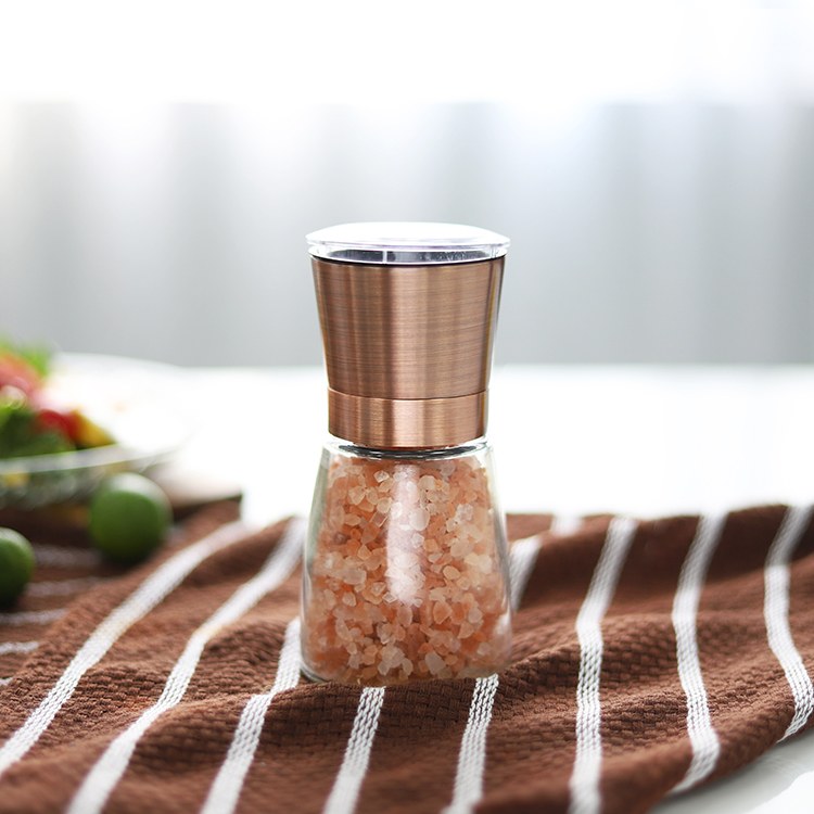 OEMODM Portable Copper Finish Stainless Steel Spice Grinder 1