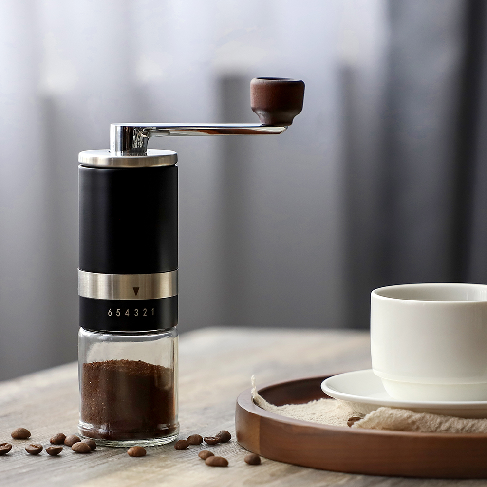 Custom Portable Manual Burr Coffee Grinder with Ceramic Burr 1