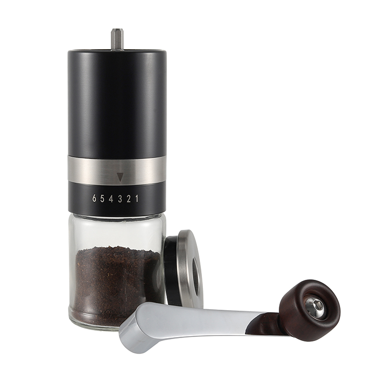 Custom Portable Manual Burr Coffee Grinder with Ceramic Burr 2