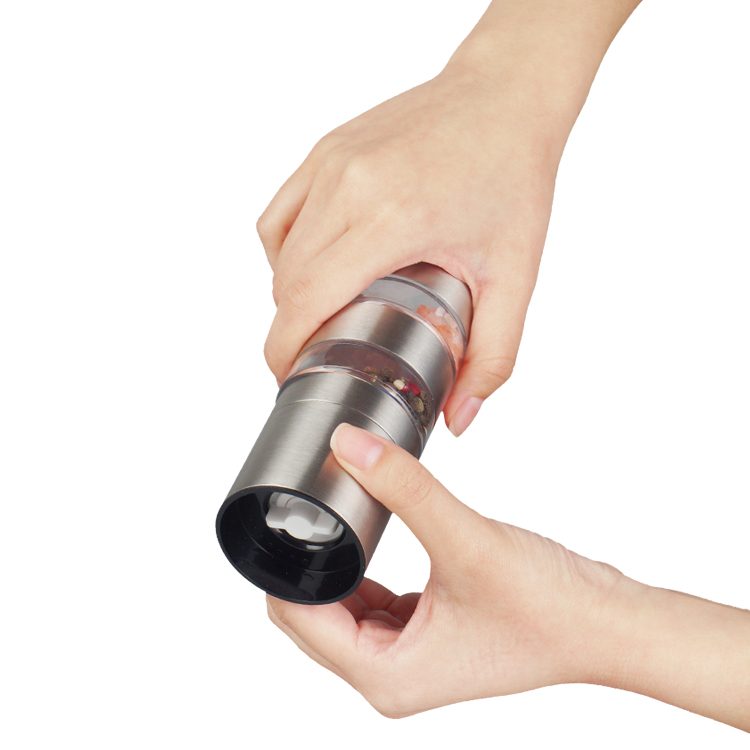 OEMODM 5 Layer Stackable Spice Grinder with Adjustable Ceramic Burr 5