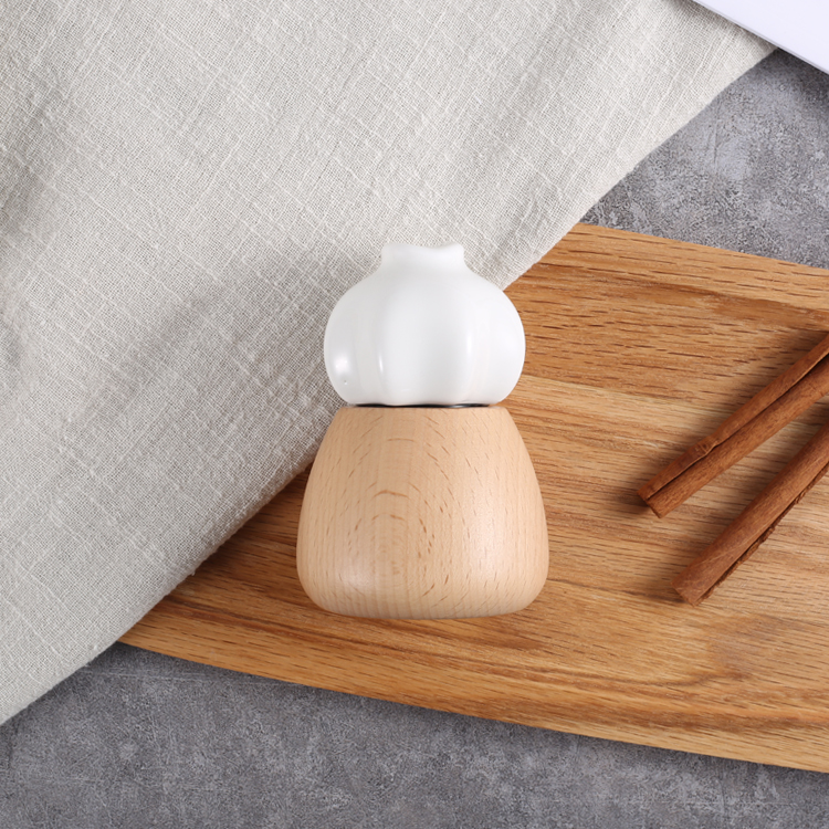 OEMODM Portable Wooden Manual Salt and Pepper Mill 6
