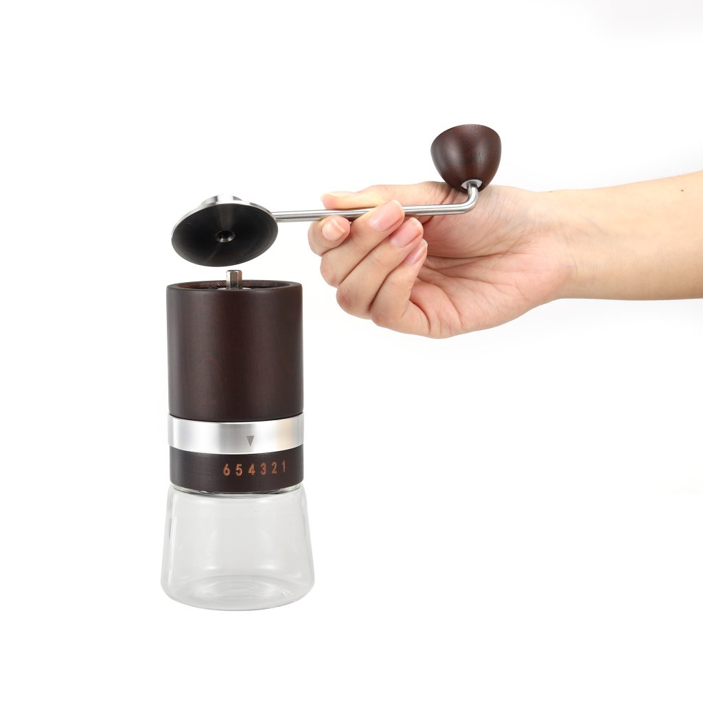 Custom Adjustable Manual Coffee Grinder Set with SS Grinder and Storage Jars 3