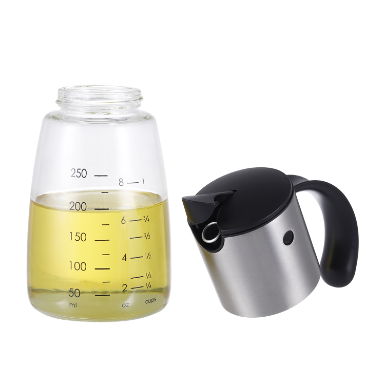 Custom Gravity Olive Oil Dispenser Dispenser with Drip Free Spout 4