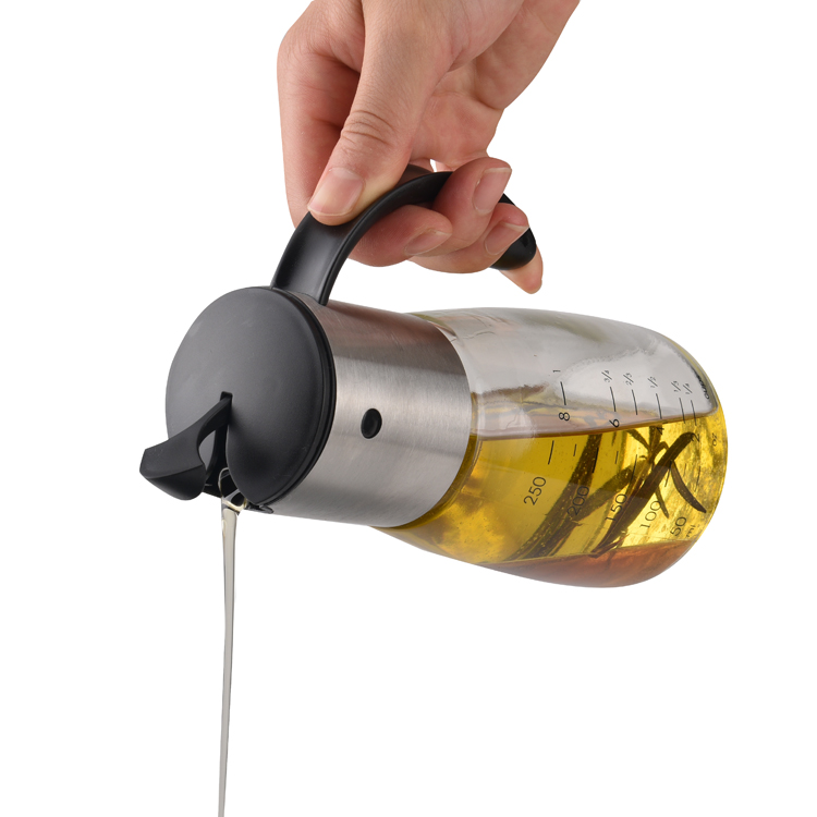 Custom Gravity Olive Oil Dispenser Dispenser with Drip Free Spout 5