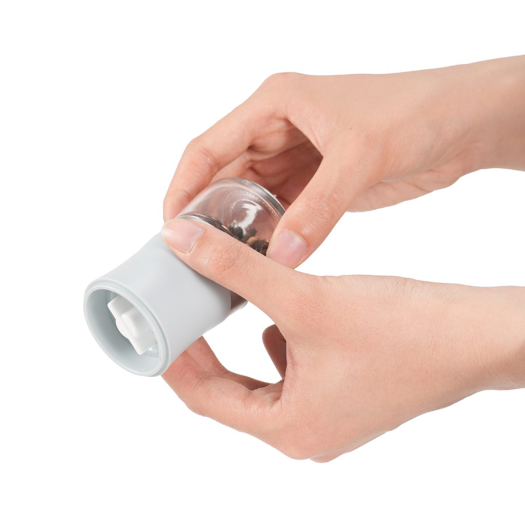 Custom Mini Adjustable Salt and Pepper grinder Made from RPET 6