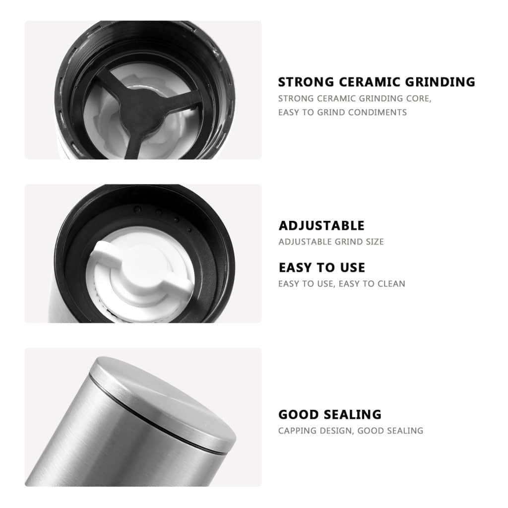 Manual Stainless Steel Salt Pepper Grinder for ODM 3