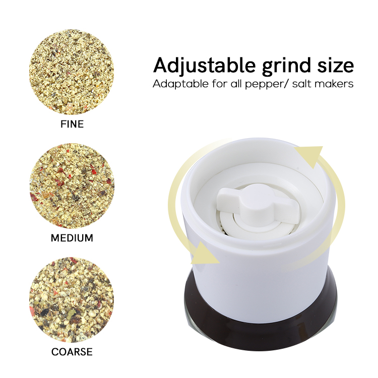 ODM 70ml Compact Salt and Pepper Grinder with Adjustable Burr 3