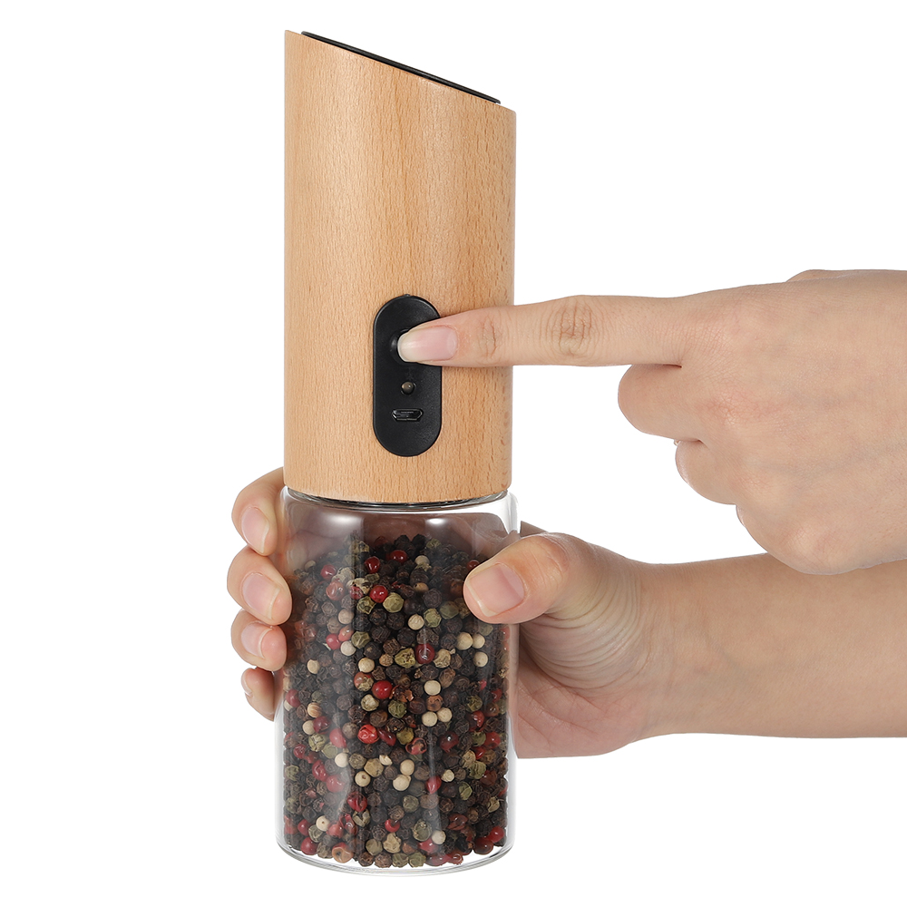 ODM Custom Rechargeable Electric Salt and Pepper Grinder with Gravity Operation 3