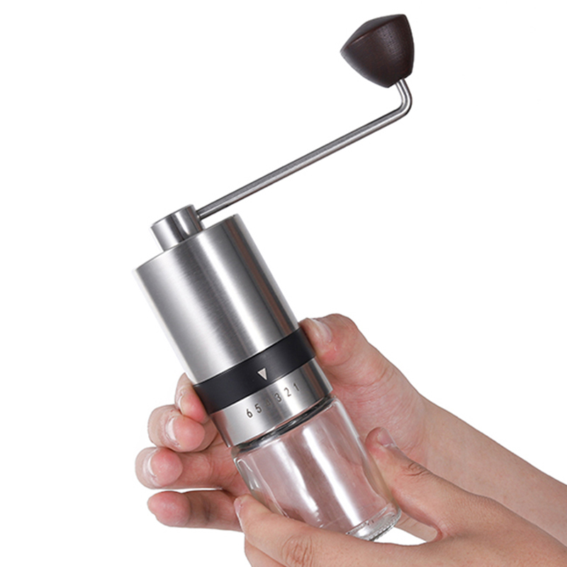 ODM Portable Manual Coffee Grinder with Steel Burr and Adjustable Grind Settings 3