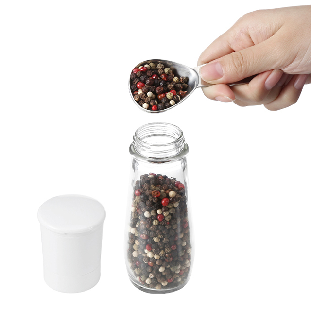 Custom 140ml Salt and Pepper Grinder with Adjustable Ceramic Core 4 1