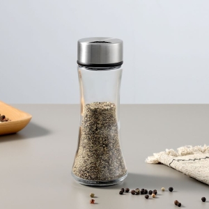 Custom 180ml Stainless Steel Spice Shaker with Rotating Lid 1