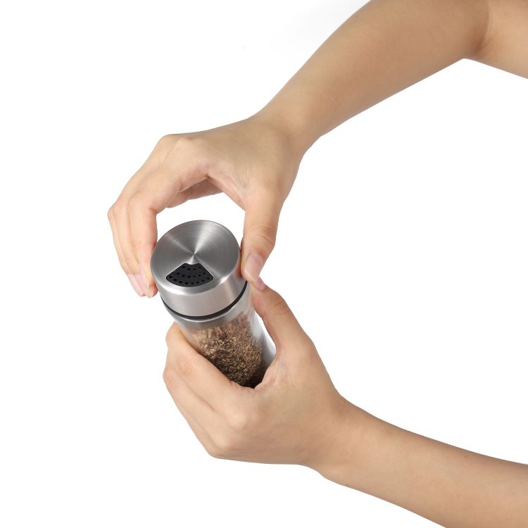 Custom 180ml Stainless Steel Spice Shaker with Rotating Lid 3