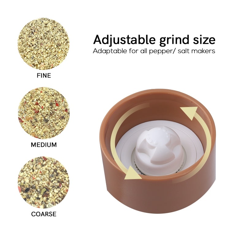 Custom Color Salt and Pepper Grinder with Adjustable Ceramic Burr 4 1
