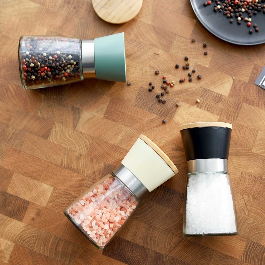 Custom Plastic Salt and Pepper Grinder with Adjustable Ceramic Core 7 1