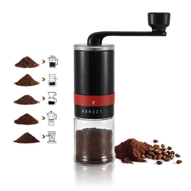 Custom Portable Manual Coffee Grinder with External Adjustment 6
