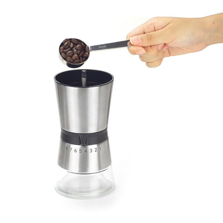 ODM All in One Manual Coffee Grinder Set with Bean Storage Containers 4