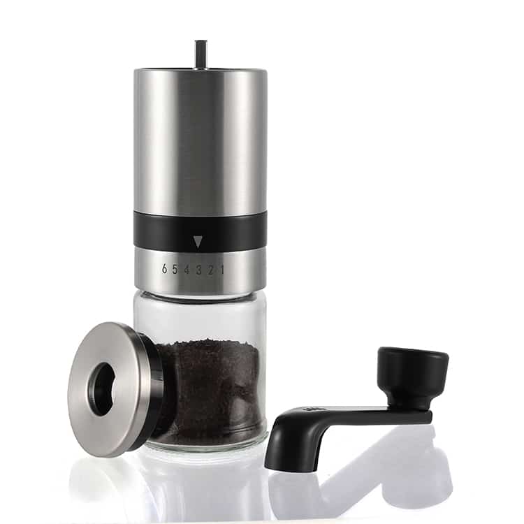 ODM Compact Manual Coffee Grinder for Travel with 6 Level External Adjustment 3 1