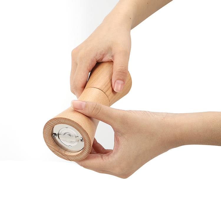 ODM Portable 30ml Wooden Spice Grinder with Adjustable Ceramic Core 6 1
