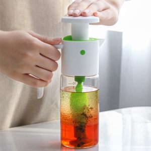 Custom IF Award Oil Vinegar Dressing Mixer Bottle with Adjustable Flow Control 1