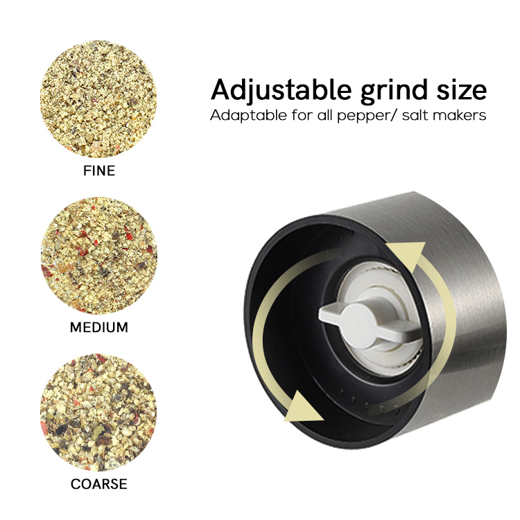 ODM 350ml Salt and Pepper Grinder with Airtight Spice Storage Design 5 1