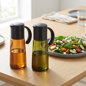 ODM Custom Gravity Glass Olive Oil Dispenser with Dark Glass Bottle 1