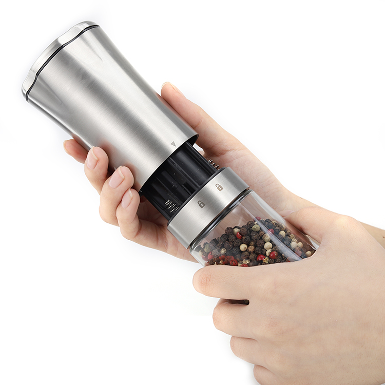 ODM Gravity Electric Salt and Pepper Grinder with Large 200ml Capacity 5 1