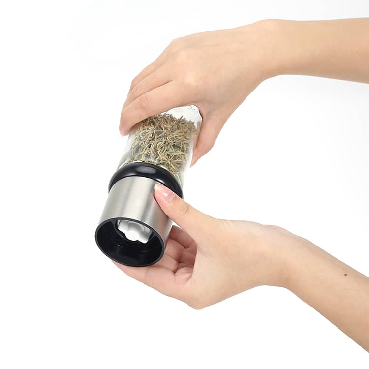 Custom Adjustable Manual Salt and Pepper Mill with HV1700 Ceramic Burr 5