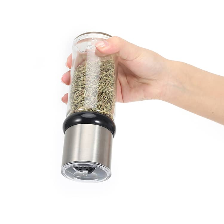 Custom Adjustable Manual Salt and Pepper Mill with HV1700 Ceramic Burr 6