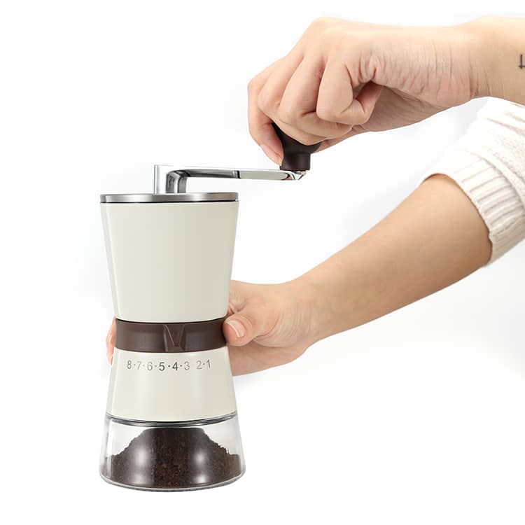 Custom Manual Coffee Grinder with 8 Level External Grind Adjustment 6 1
