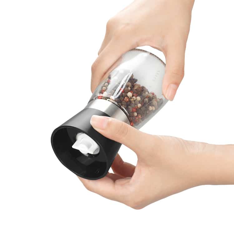 Custom Plastic Salt and Pepper Grinder with Adjustable Ceramic Burr 5