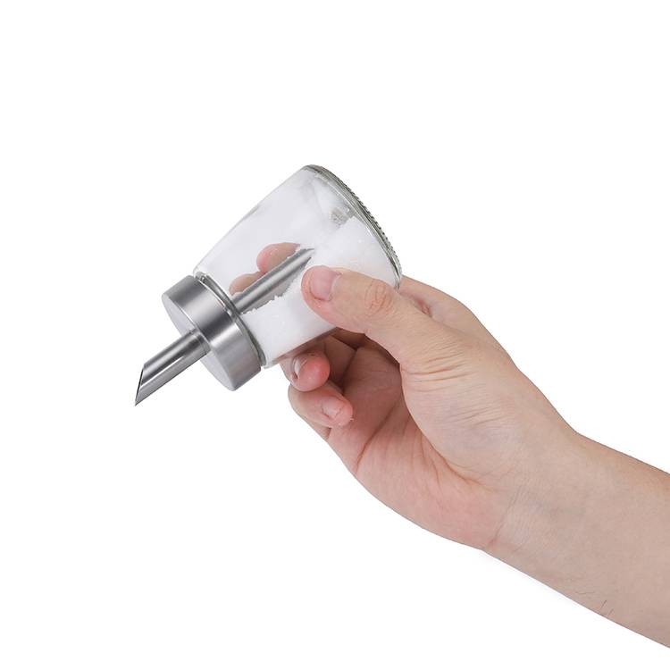 ODM 140ml Glass Sugar Dispenser with Precision Pour Spout 4 1