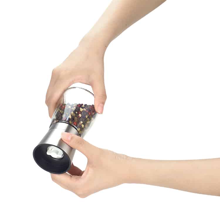 ODM Compact 170ml Stainless Steel Manual Salt Pepper Mill 4