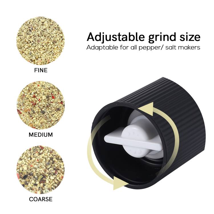 OEM Custom Mini Salt and Pepper Grinder Set with Plastic Stand 4 1